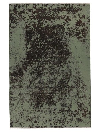 Colored Vintage Rug 183X280 Black/Dark Green Wool, Persia