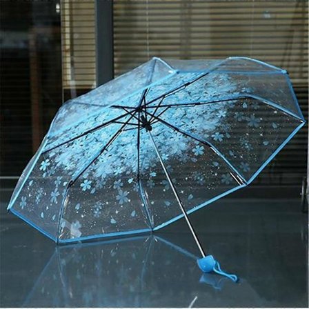 Transparent klar paraply BU