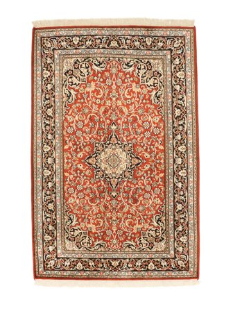 Médaillon Petit Cachemire Pure Soie Tapis 82X128 Soie
