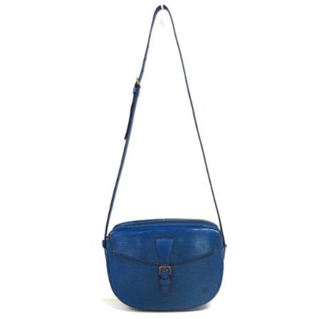 Louis Vuitton Vintage, Pre-owned Leather Jeune Fille Bag Blauw, Dames, Maat:ONE Size