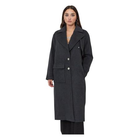 Armani Exchange Kappa grå, Dam Ullkappor, Dam, Storlek: L