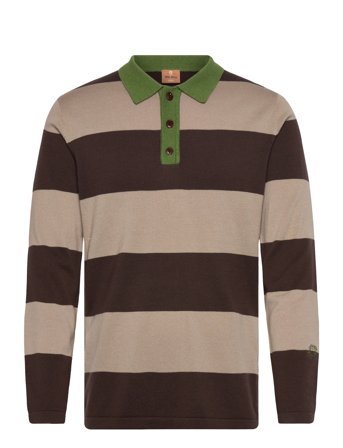 Mmgroyal Preppy Ls Polo Knit Brown Mos Mosh Gallery
