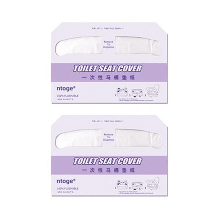 2 st Rese Toalettstolsskydd Engångs Lösligt Papper För Hotell Hushållsbruk
