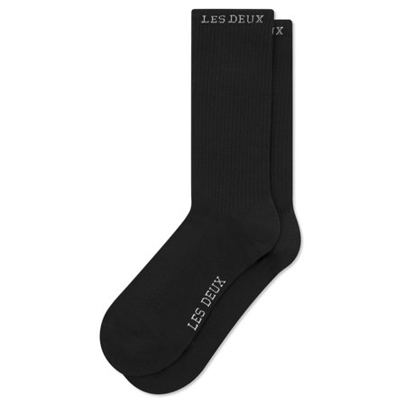 Les Deux | Black Wilfred Socks - 2-Pack for Men - Long Socks