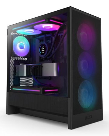 NZXT H5 Flow RGB (2024) Black E-ATX