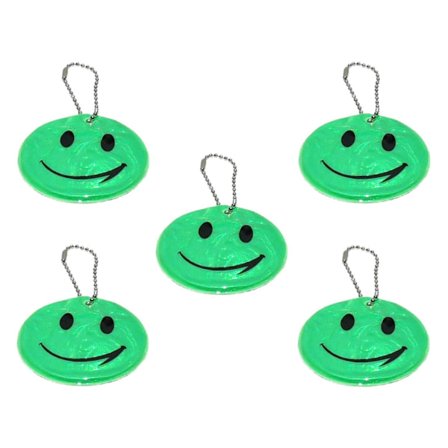 Reflex - Familiepakke - Smiley - 5 stk - Grønn