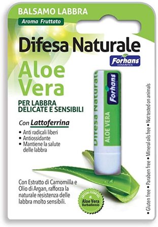 Forhans Balsamo Labbra Difesa Naturale Aloe Vera