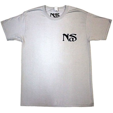 Nas Unisex Vuxen One Mic Ryggtryck T-Shirt M Grå