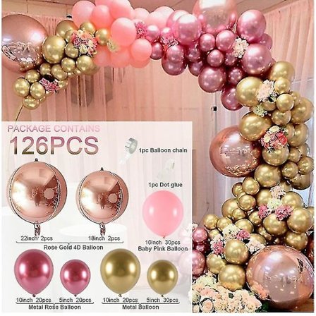 Macaron Ballongirlandbåge Kit Bröllop Duschar Dekoration