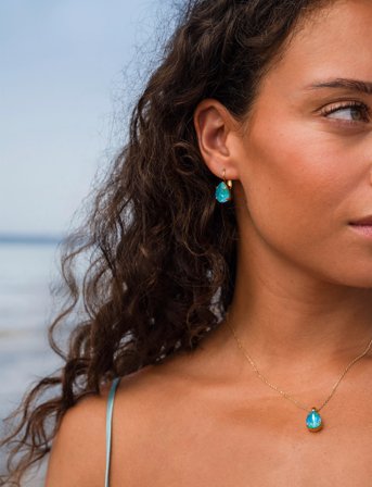 Caroline Svedbom Mini Drop Necklace Gold - Gold - ONE SIZE