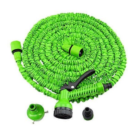 30m Ekspanderbar Hageslange, Ekspanderbar Vannslange med 7 Funksjons Sprøytepistol, 100FT Fleksibel Vanningsslange Lekkasjesikker Vanningsslange for 