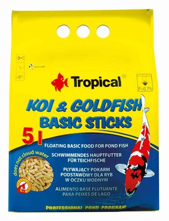 Tropical Koi & Goldfish Basic Sticks Fiskefôr - 5L