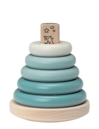 Micki Stapelleksak Blå Toys Baby Toys Educational Toys Stackable Blocks Multi/mønstret Micki Leksaker*Betinget Tilbud