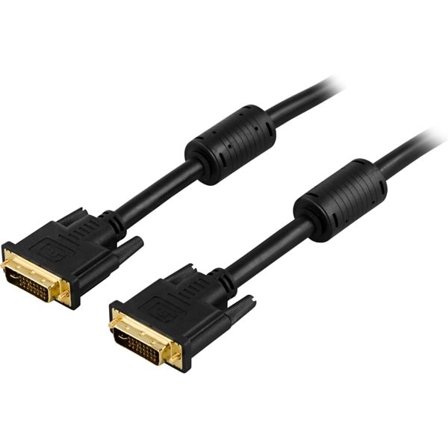 DELTACO DVI monitorkabel Dual Link DVI-I ha - ha 2m
