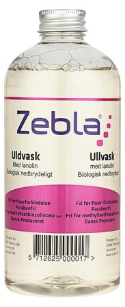 Zebla Uldvask med Lanolin uden Parfume 500 ml, Tøj & Bolig, Husholdning, Tekstilpleje