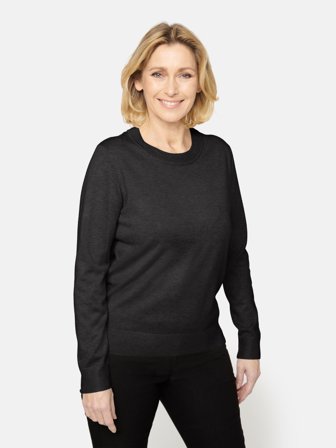 BRANDTEX - Langærmet Strik - Sort