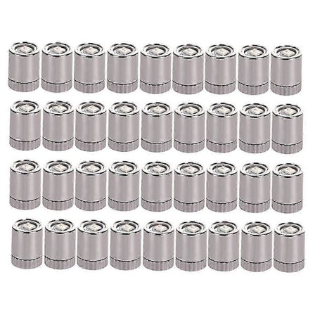 36 stk. miniature lys til, miniature LED-lys til håndarbejde, mini spotlys batteridrevet (varm hvid)