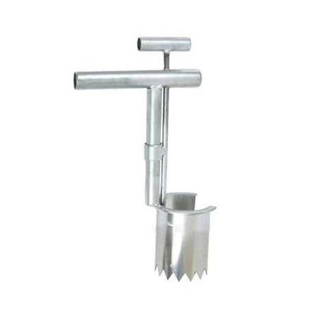 Ergonominen istutuskone taimille, joissa on juurisuojakalvo ja lävistystyökalu harrastajille ja ammattilaisille erilaisille maalajeille (FMY)