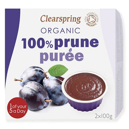 Clearspring Blomme puré Ø 2 x 100 g, Helse & Madvarer, Madvarer, Øvrige Fødevarer
