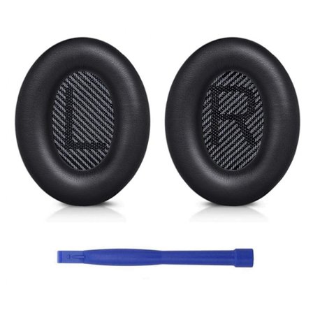 (Sort) Udskiftning Ørepuder Puder til Bose QuietComfort 35 (QC35) & Quiet Comfort 35 II (QC35 ii)