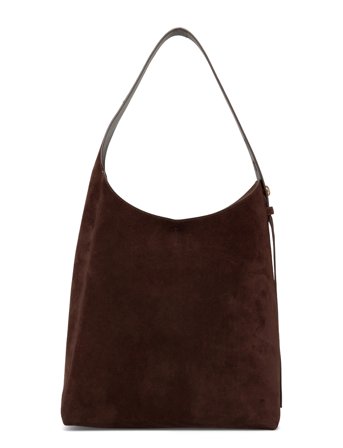 Tory Burch Romy Suede Hobo Bag - Brown - ONE SIZE