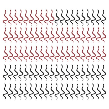 100 stk. Falske Slanger Halloween Slanger Realistiske Slange Legetøj Hal