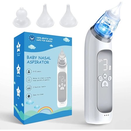 Baby Elektrisk Nasal Aspirator Nos Sug Enhet med Mat Grade Silicon
