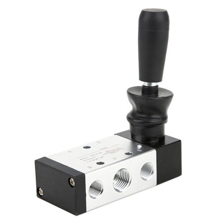 Pneumatisk manuell kontrollventil 5 porter 2 posisjoner Håndkontrollventil 0~0.8Mpa (4H210-08)