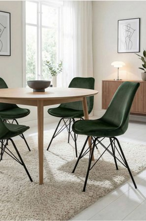 Homeroom Collection - Adele 2-pack matstol - Grön - Stolar - Från Homeroom