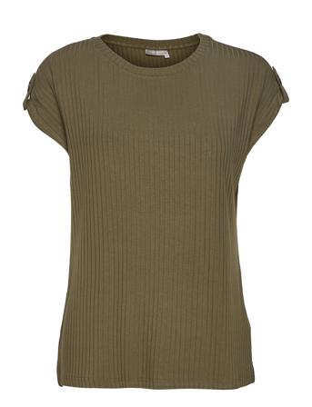 Frberib 4 T-Shirt T-shirt Top Grøn Fransa