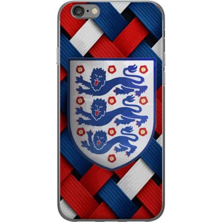 Yhteensopiva Puhelinkuori Apple Apple iPhone 6 Graafinen Englanti-aihe heraldisilla leijonilla ja punaisella, valkoisella ja sinisellä punotulla kuvi