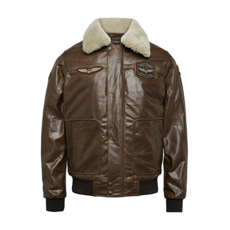 PME Legend Jack leer , Bruin , Heren , Maat: L Leren Jassen