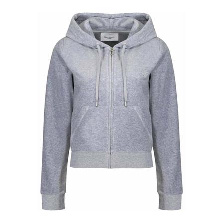Juicy Couture Robertson Classic Zip Trough Hoodie , Grijs , Dames , Maat: XS