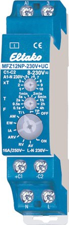 Eltako MFZ12NP-230V+UC Tidrelä 16A, 8-230 V, 10 funktioner, Belysning