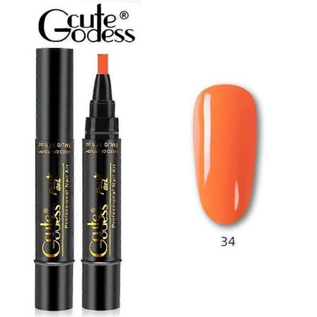 36 farger rask og praktisk manikyr neglelakk gel penn neglelakk gel