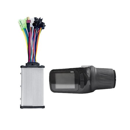 24v 36v 48v 60v S886 Ebike LCD-skjerm Justerbar med Twist Throttle + 36v 350w Sinus-bølgekontroller for