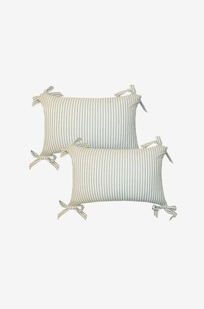 Redlunds - Anna fodral 40x60 2-pak - Grøn - Pyntepuder & pudebetræk - 40X60 - Fra Homeroom