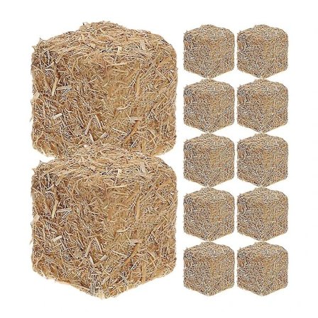 12 st Realistiska Mini Höstackar Mini Scen Dekoration Mini Hus Scen Höstackar Dekoration