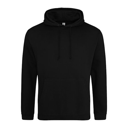 Awdis Unisex College Huvtröja / Hoodie L Djup Svart