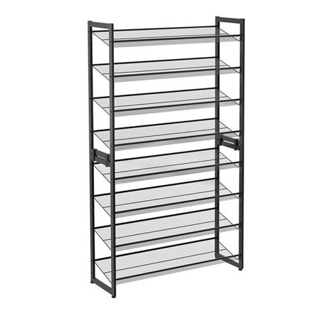 Skoställ för 32-40 par skor med 8 nivåer - Svart