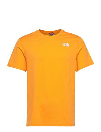 M S/S Red Box Tee T-shirts Short-sleeved Guld The North Face
