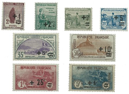 Frankrig 1922 - YT 162-169 - Postfrisk