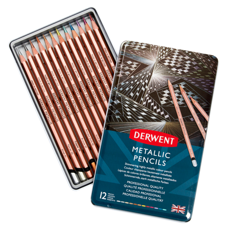 Derwent Metallic Färgpennor 12-set