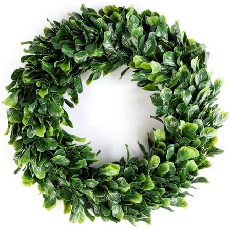 Kunstig buksbomkrans Grønn Dørkrans Eukalyptus W