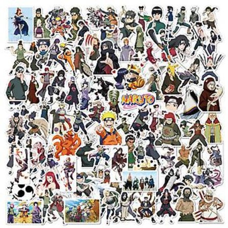 100 stk. Tegnefilm Anime Naruto Vandtætte Klistermærker Skateboard Kuffert Guitar Dekal