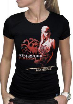 GoT Mother of Dragons Naisten T-Paita Musta S