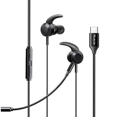 McDodo HP-1340 USB-C In Ear gaminghörlurar, 2 mikrofoner, 1.2m
