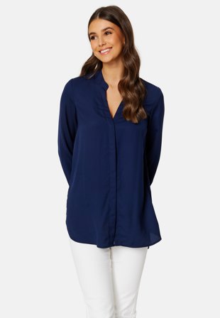 Happy Holly Uma woven tunic Dark blue Klær