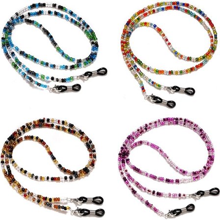 Brillestropper - 4 stk. - Maksimalt 70 cm - Lesebriller - Justerbare