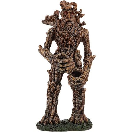 Akvarie Dekoration Ornamenter Træ Ansigt Dekoration til Fisk Tank Resin